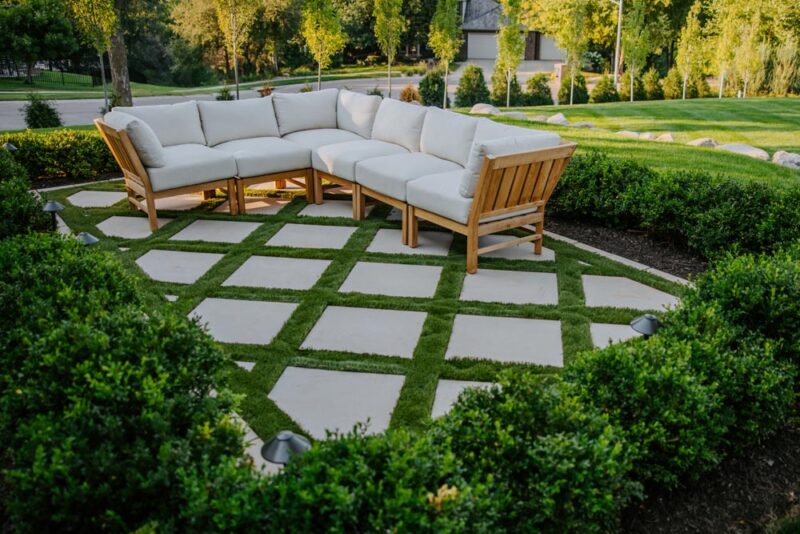 Patio area with accent Pavers, Weller Brothers Landscaping