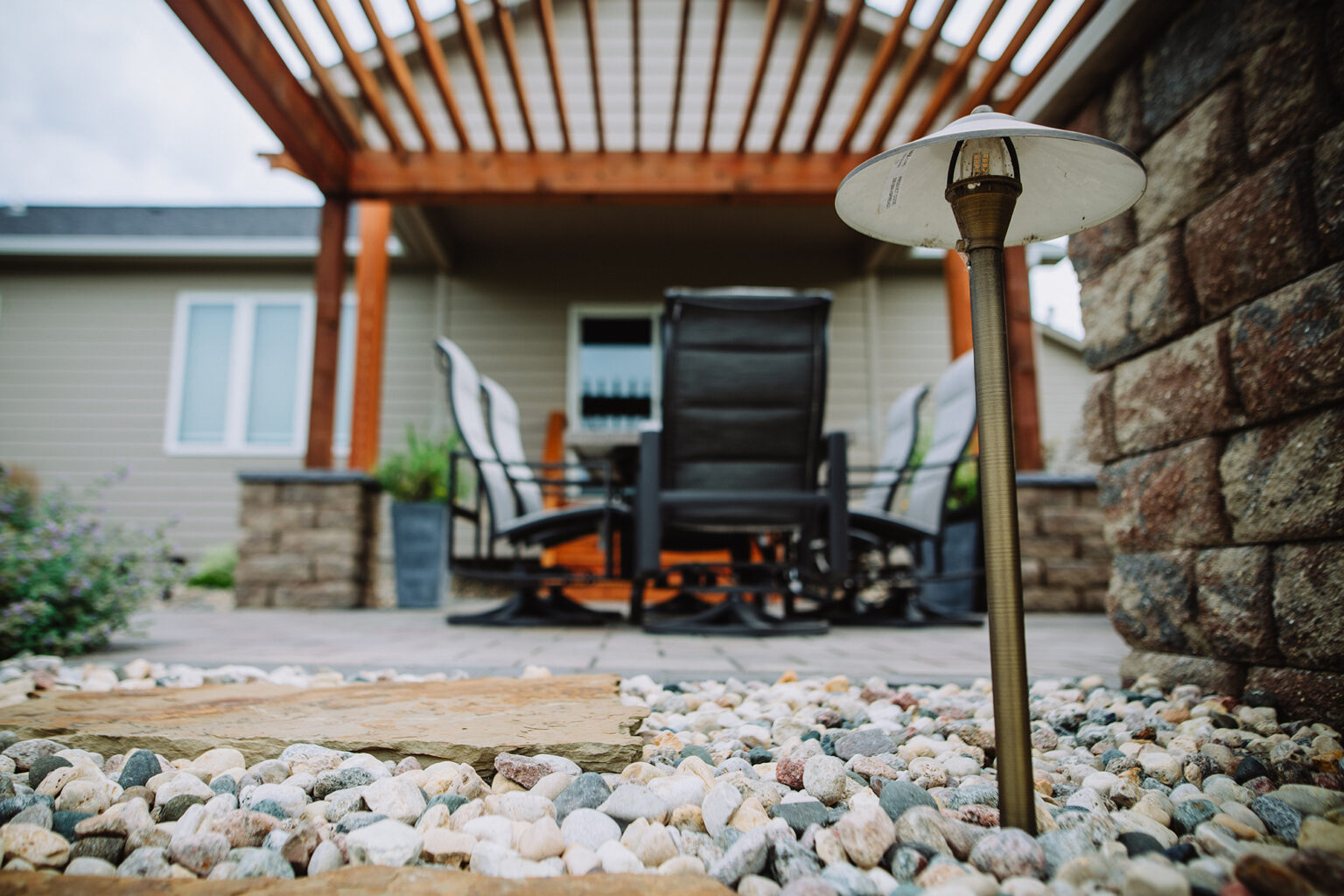 backyard patio and pergola