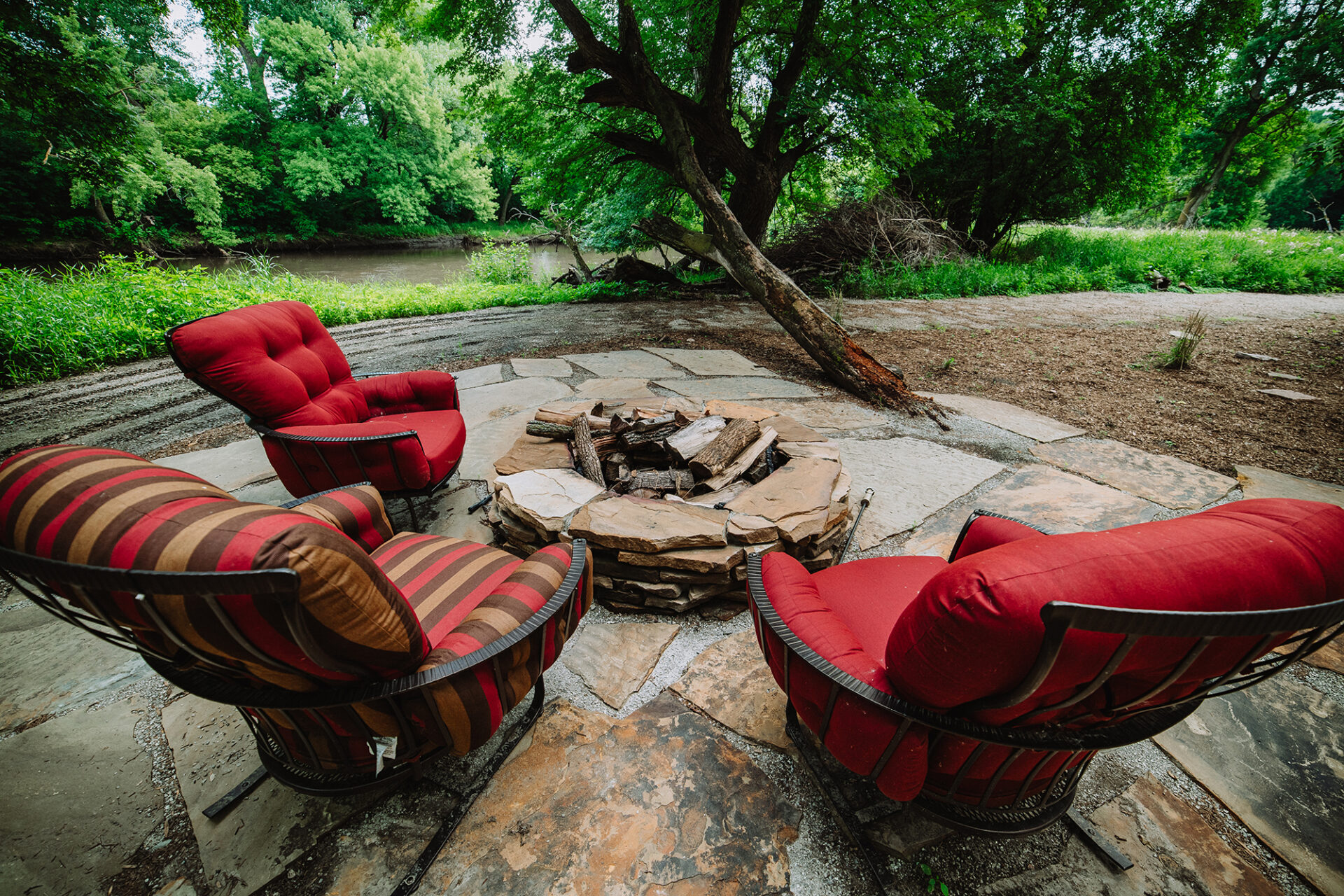 fire pit landscaping in Sioux Falls