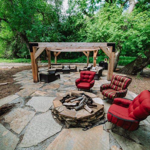 riverside stone patio in Sioux Falls