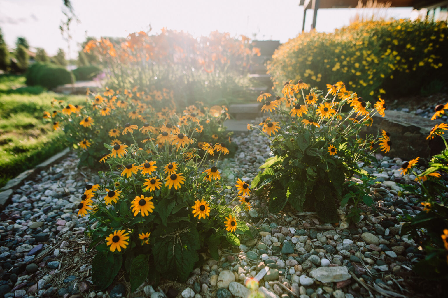 outdoor flower planting by Weller Brothers Landscaping