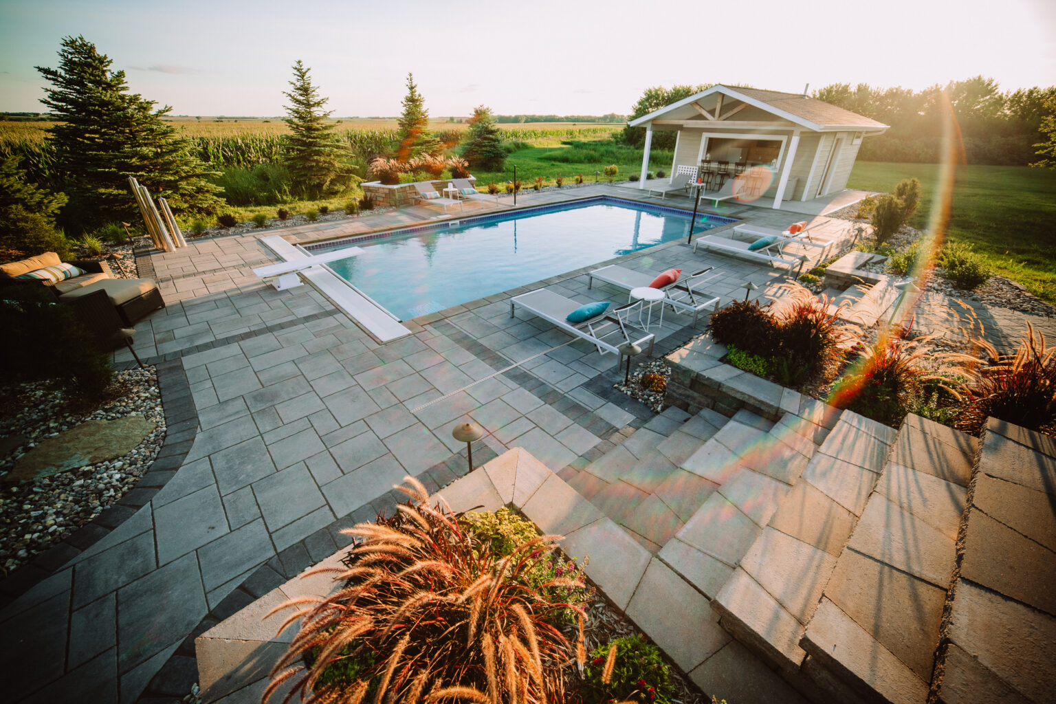 outdoor living space in the midwest