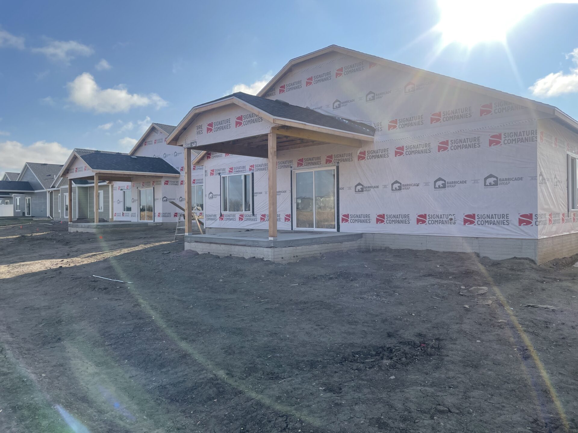 a Sioux Falls home under construction