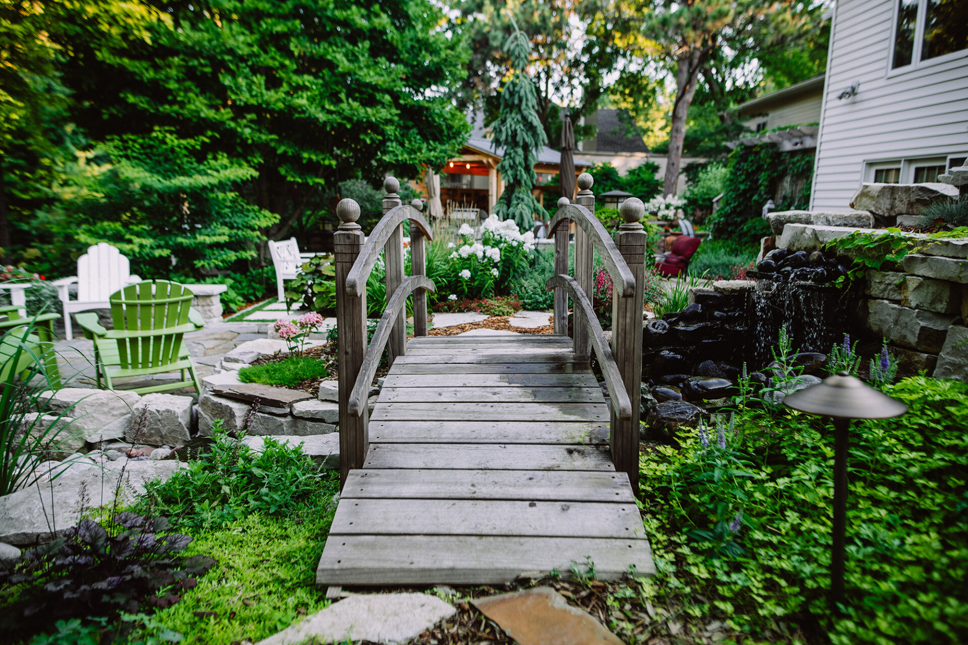 backyard garden bridge