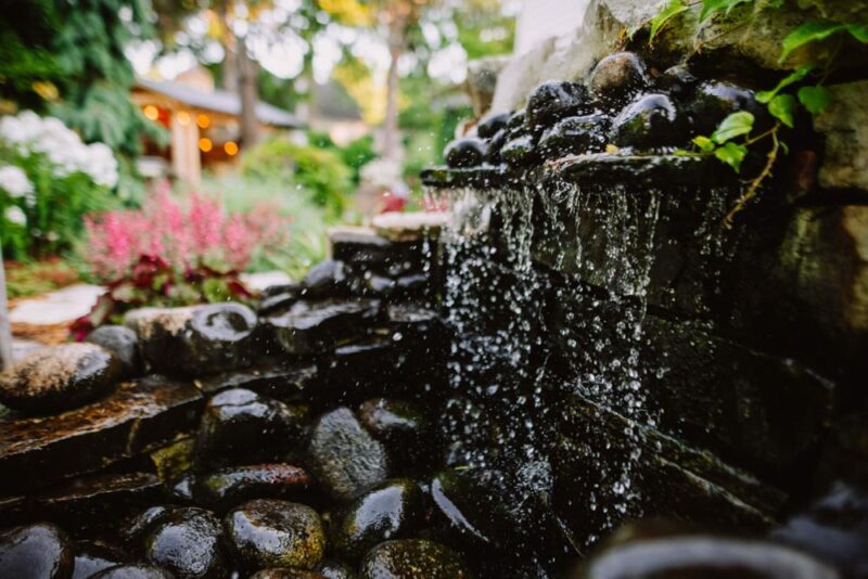 Weller Brothers Landscaping water feature in Sioux Falls