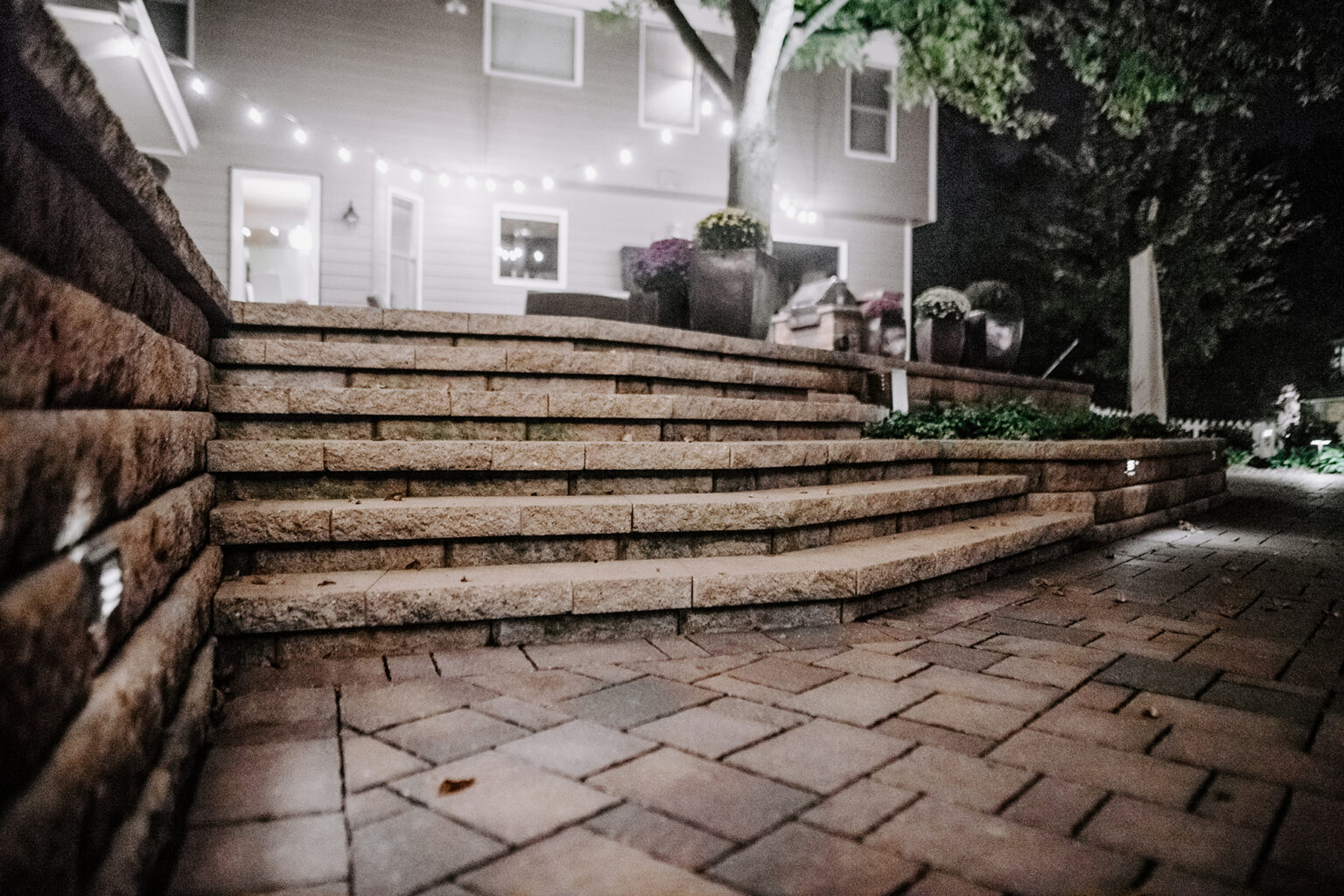 patio steps landscaping in Sioux Falls