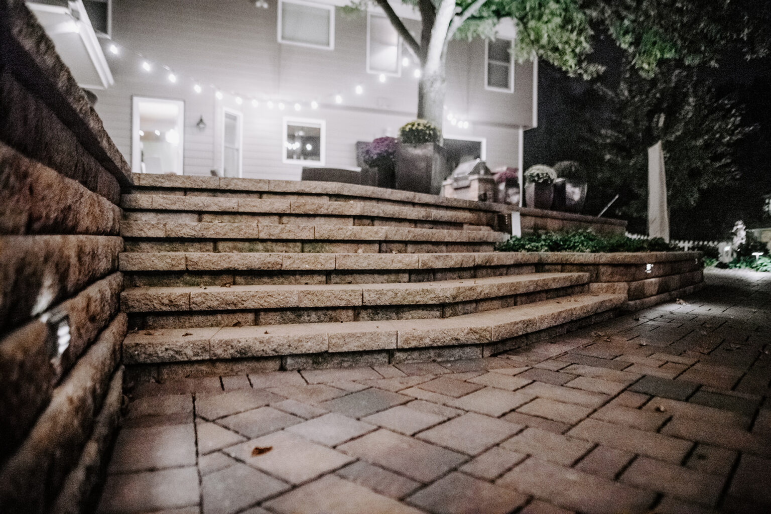 patio steps landscaping in Sioux Falls