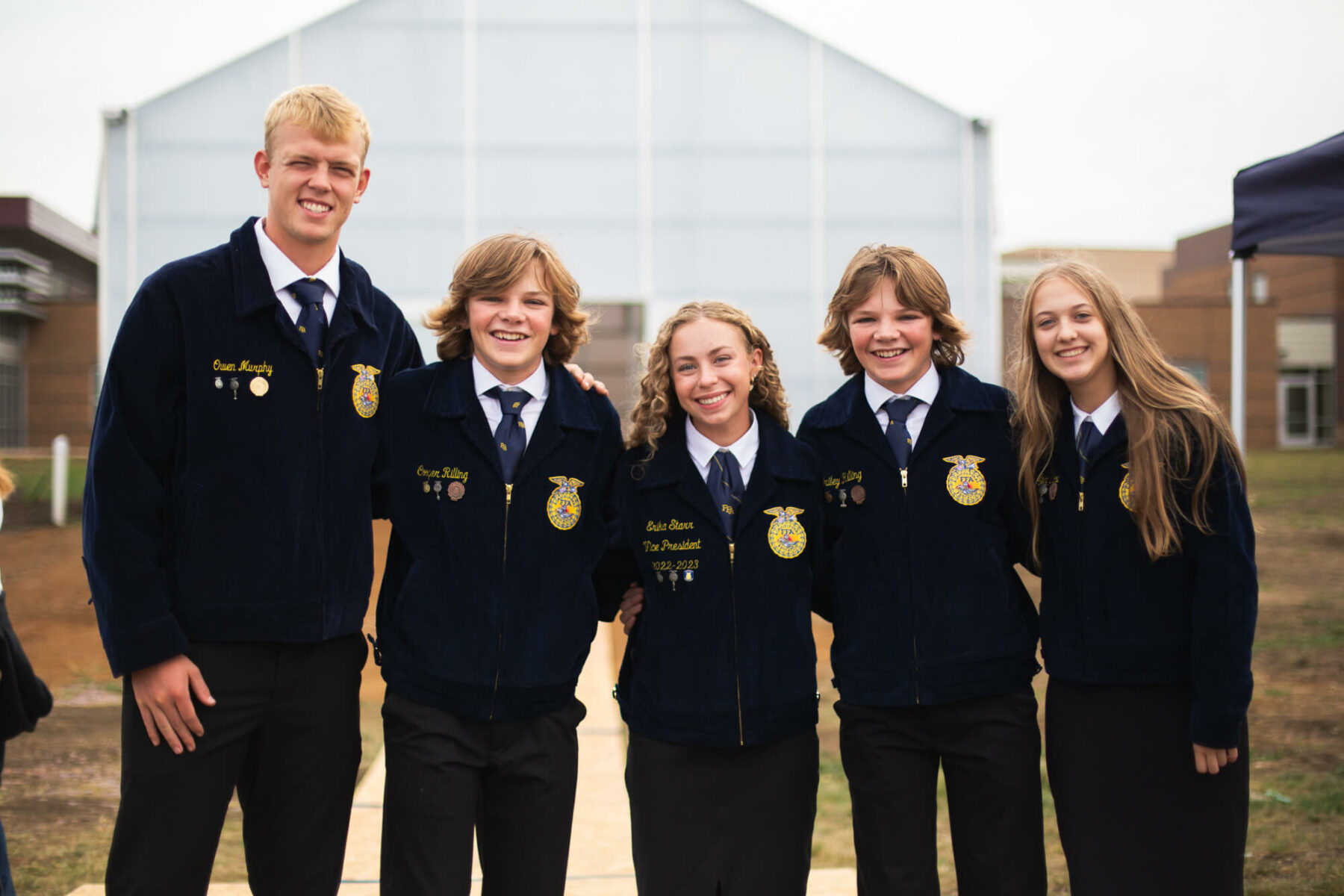 Harrisburg High School FFA members