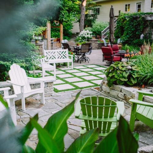 backyard garden oasis by Weller Brothers Landscaping