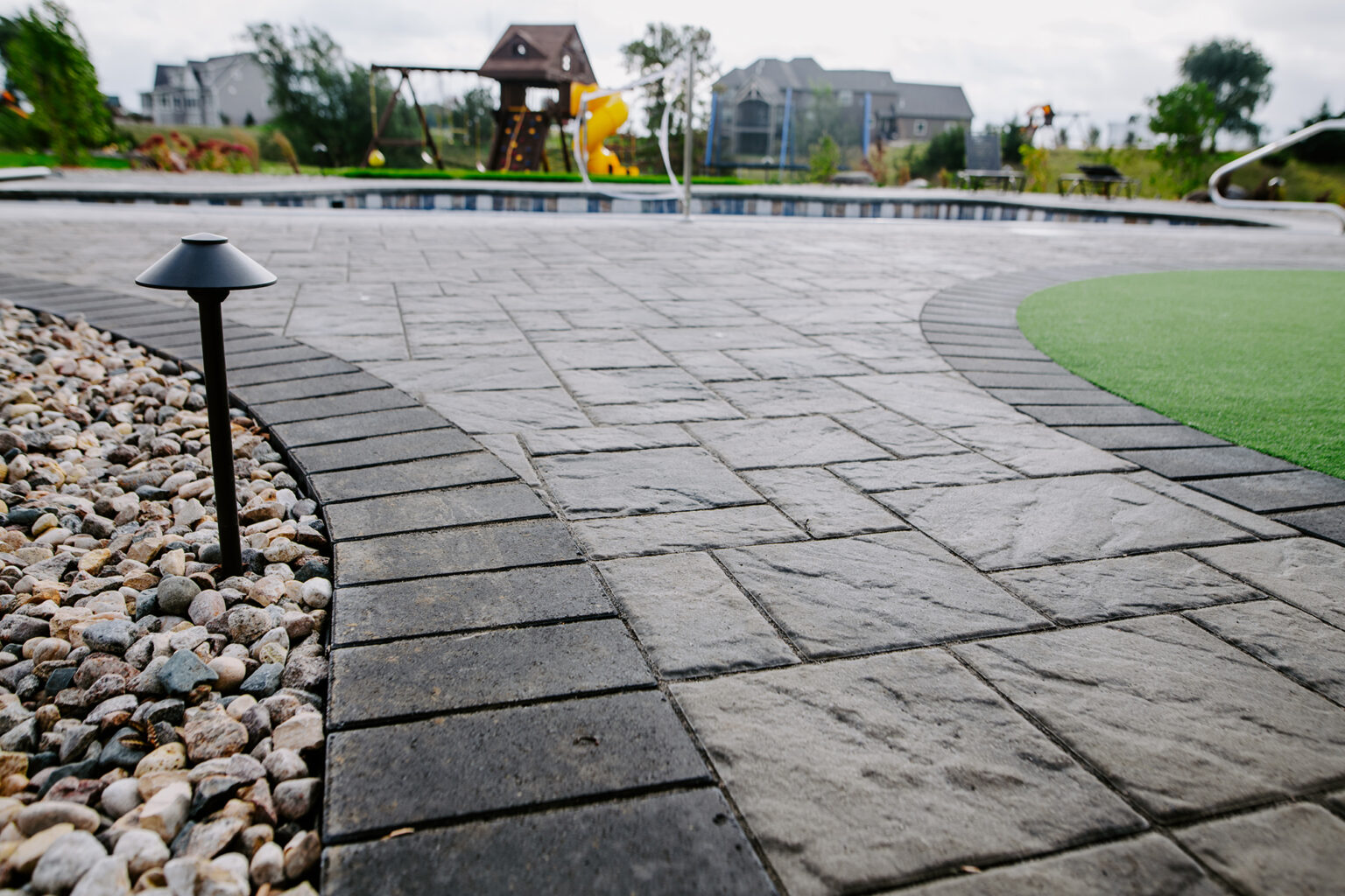 pavers on backyard patio