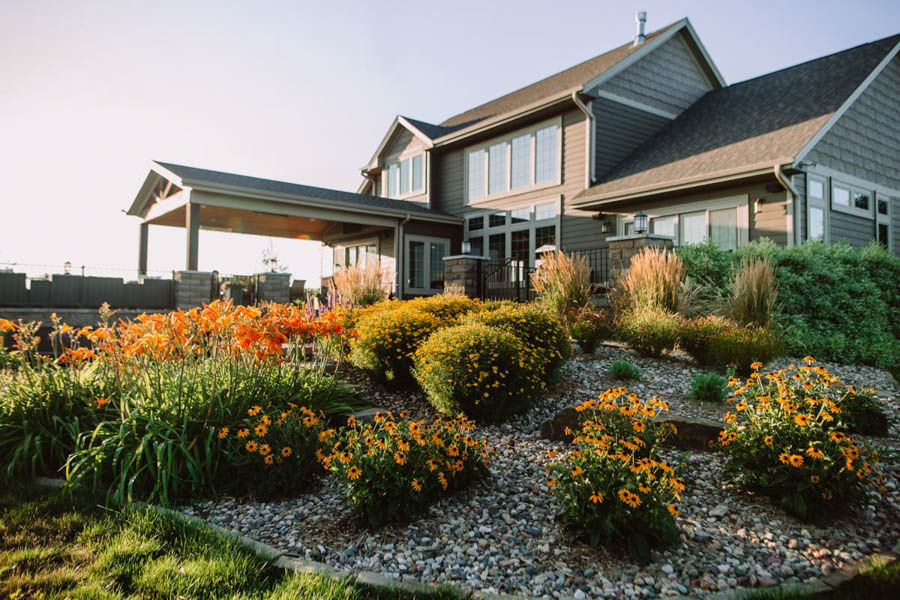 Landscaping project utilizing South Dakota Native Plants