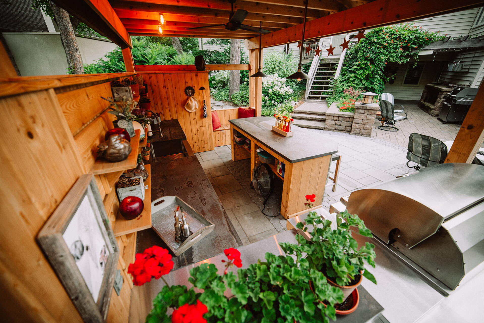 backyard garden and kitchen in South Dakota