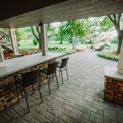 custom outdoor bar from Weller Brothers Landscaping