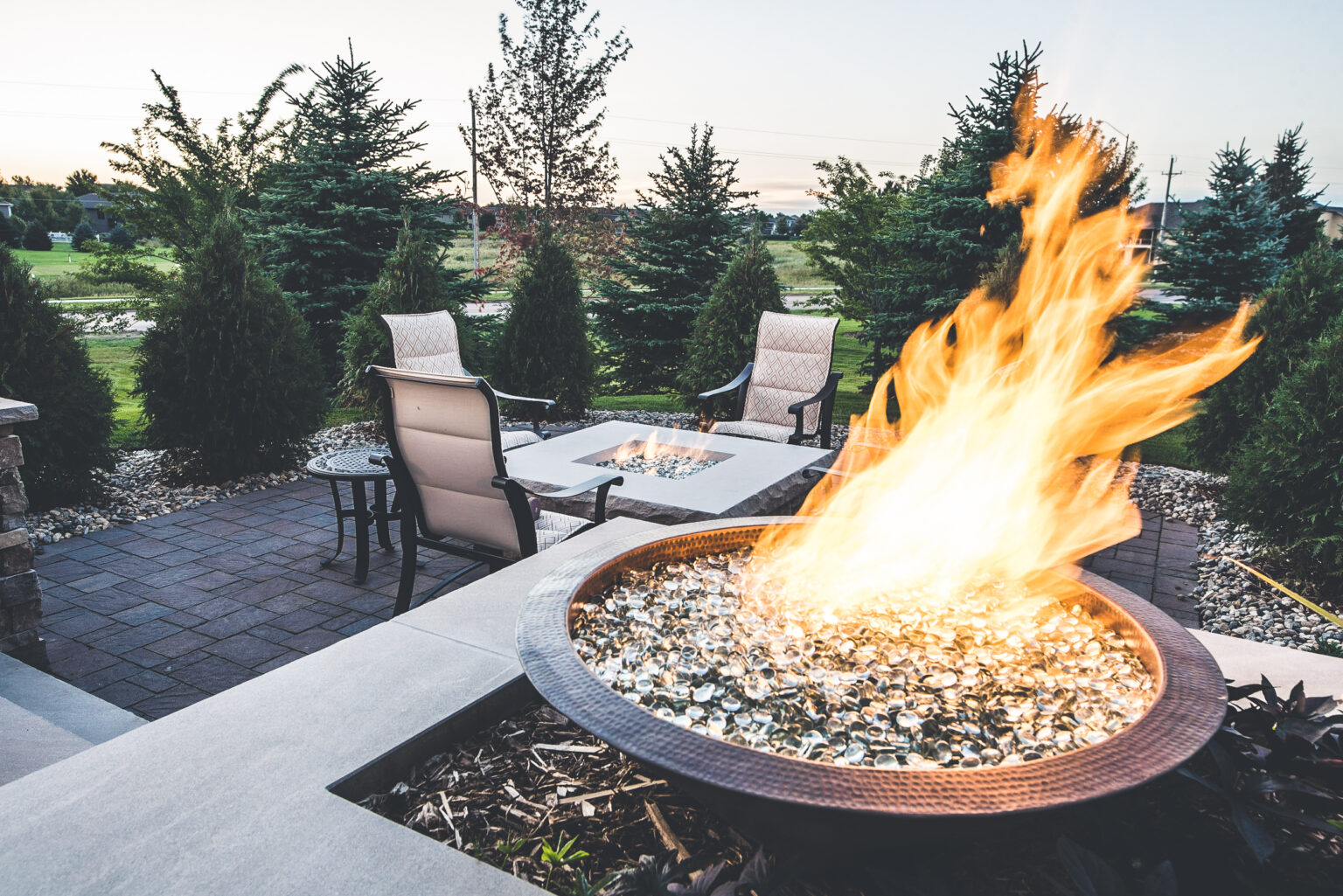 fire bowls by Weller Brothers Landscaping