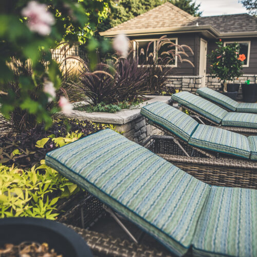 chaise lounges