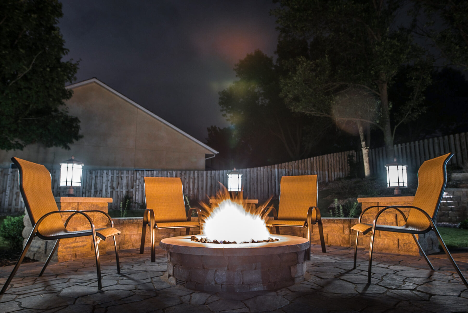 cozy fire pit
