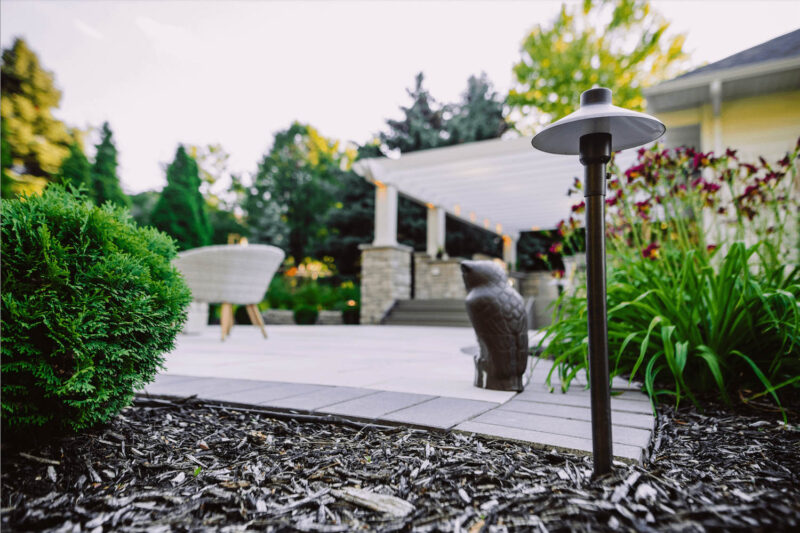 Landscape Lighting in the Day Light, Weller Brothers Landscaping
