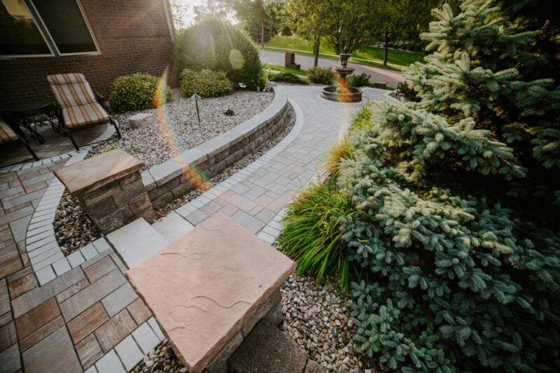 Patio outside of backdoor, Weller Brothers Landscaping