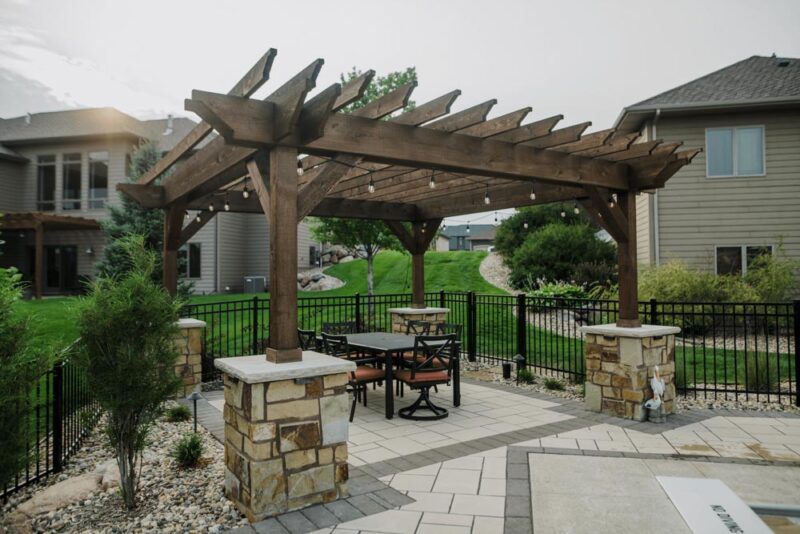 Pergola with Dining area, Weller Brothers Landscaping