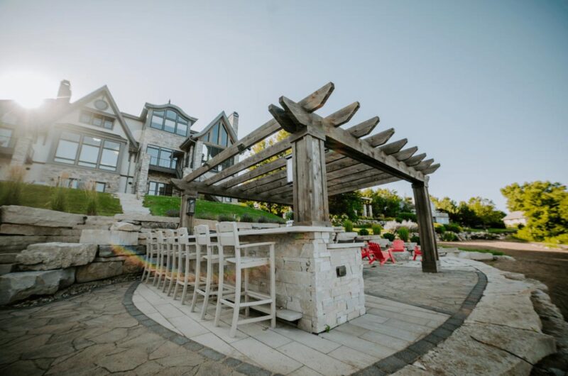Pergola with Outdoor dining and entertainment area, Weller Brothers Landscaping