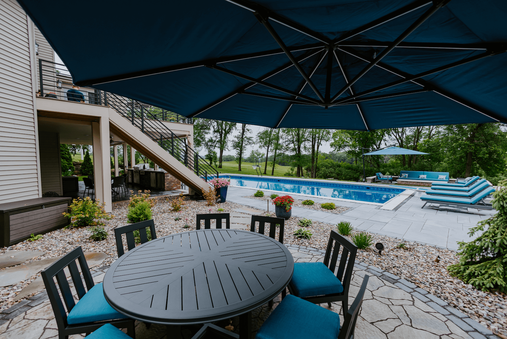 backyard patio in Rochester MN