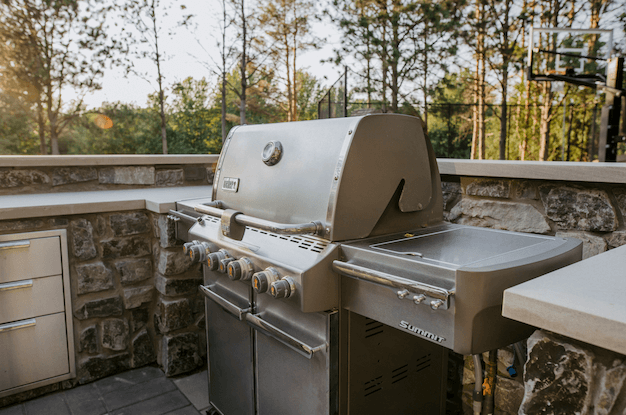 Outdoor grill and kitchen