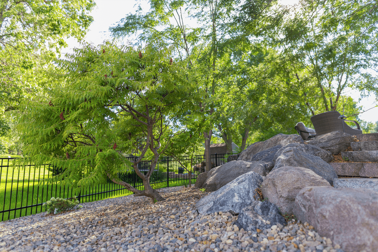 rock bed landscaping
