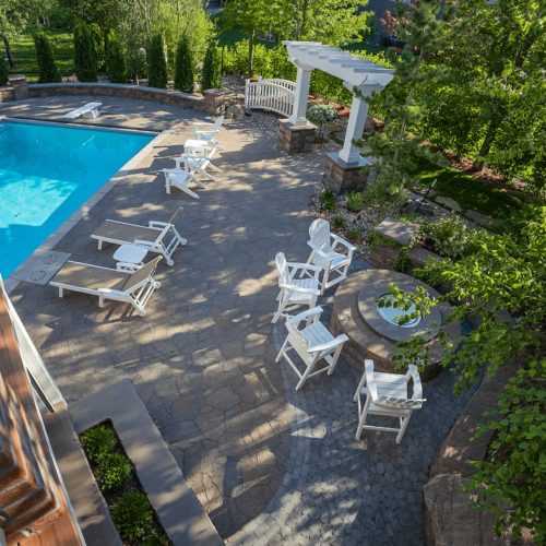 large backyard pool project in South Dakota