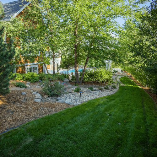 backyard landscaping by Weller Brothers in Sioux Falls