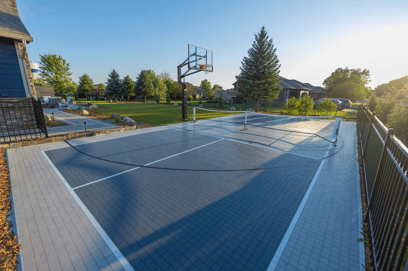 residential sport court in Sioux Falls