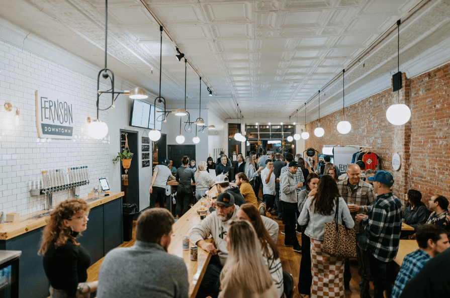 Crowd at Fernson Brewing