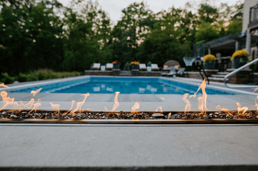 Backyard fire pit