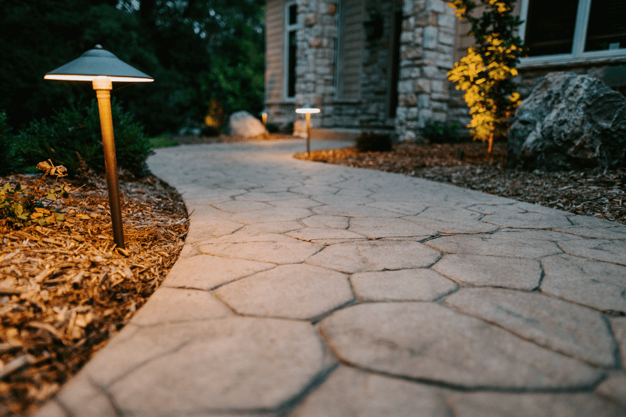 Front yard pavers