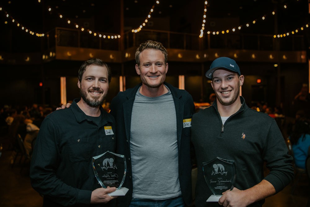 Win the Day award winners Chad Kasten and Tanner Schoenhard