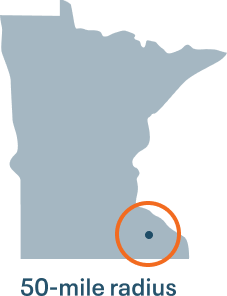 Minnesota Service Map