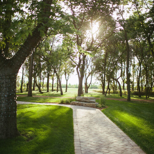 Weller Brothers paved walkway