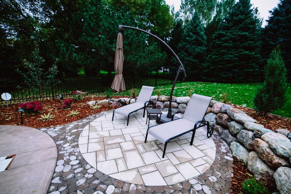 custom patio by Weller Brothers Landscaping