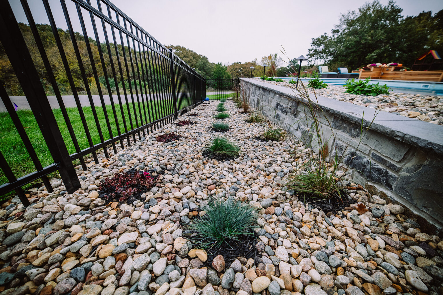 rock bed landscaping