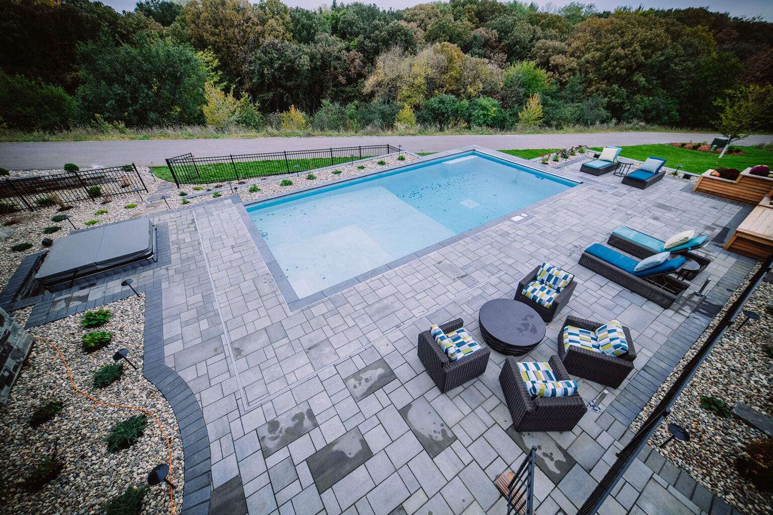 custom pool landscaping in the midwest